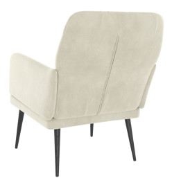 Fauteuil Crème 62x79x79 cm Velours