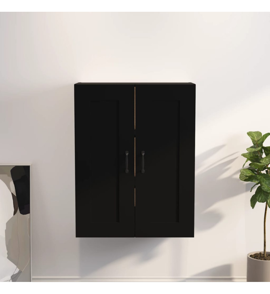 Armoire murale suspendue Noir 69,5x32,5x90 cm Armoire murale suspendue Noir 69,5x32,5x90 cm