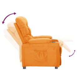 Fauteuil inclinable Jaune Tissu