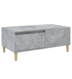 Table basse Gris béton 90x50x36,5 cm Bois d'ingénierie