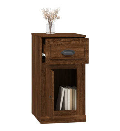 Armoire latérale avec tiroir chêne marron 40x50x75 cm