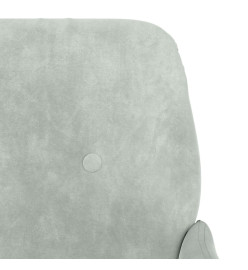 Fauteuil Gris clair 62x79x79 cm Velours