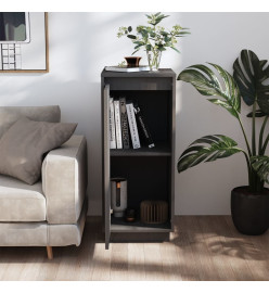Buffet Gris 31,5x34x75 cm Bois massif de pin
