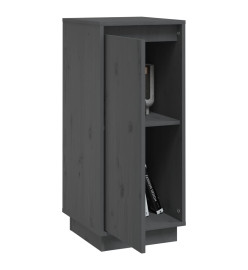 Buffet Gris 31,5x34x75 cm Bois massif de pin