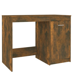 Bureau Chêne fumé 100x50x76 cm Bois d'ingénierie