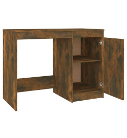 Bureau Chêne fumé 100x50x76 cm Bois d'ingénierie