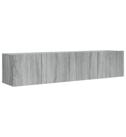 Ensemble de meubles TV 2 pcs Sonoma gris Bois d'ingénierie