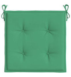 Coussins de chaise de jardin 2 pcs vert 50x50x3 cm tissu oxford