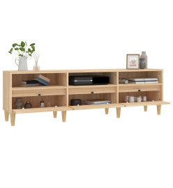 Meuble TV chêne sonoma 150x30x44,5 cm bois d'ingénierie