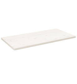 Dessus de table blanc 110x60x2,5 cm bois de pin massif