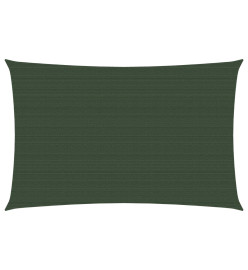 Voile d'ombrage 160 g/m² Vert foncé 2x4,5 m PEHD