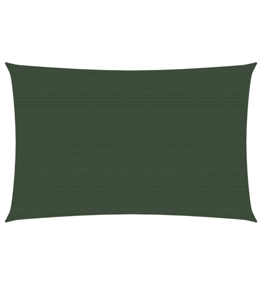 Voile d'ombrage 160 g/m² Vert foncé 2x4,5 m PEHD