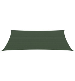 Voile d'ombrage 160 g/m² Vert foncé 2x4,5 m PEHD