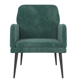 Fauteuil Vert foncé 62x79x79 cm Velours