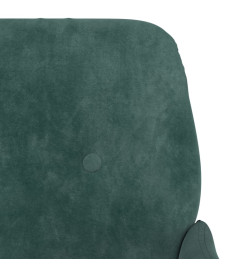 Fauteuil Vert foncé 62x79x79 cm Velours