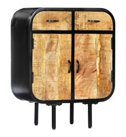 Buffet 60 x 30 x 75 cm Bois de manguier massif et fer