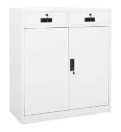 Armoire de bureau Blanc 90x40x102 cm Acier