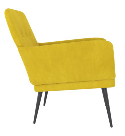 Fauteuil Jaune 62x79x79 cm Velours