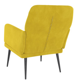 Fauteuil Jaune 62x79x79 cm Velours