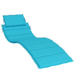 Coussin de chaise longue turquoise tissu oxford