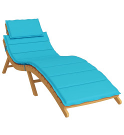 Coussin de chaise longue turquoise tissu oxford