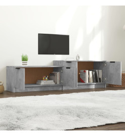 Meuble TV Gris béton 158,5x36x45 cm Bois d'ingénierie