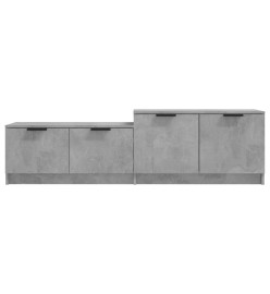 Meuble TV Gris béton 158,5x36x45 cm Bois d'ingénierie