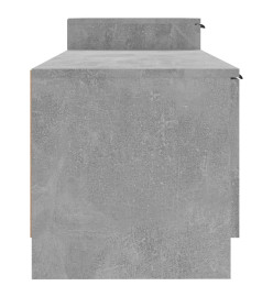 Meuble TV Gris béton 158,5x36x45 cm Bois d'ingénierie