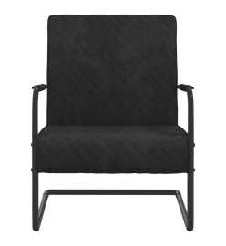 Chaise cantilever Noir Velours