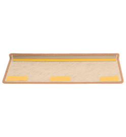 Tapis d'escalier autocollants 15 pcs 65x21x4 cm Orange