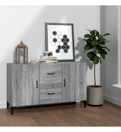 Buffet sonoma gris 100x36x60 cm bois d'ingénierie