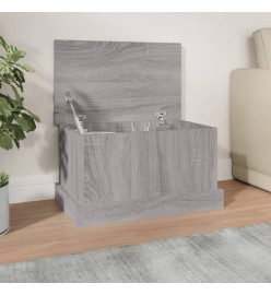 Boîte de rangement sonoma gris 50x30x28 cm bois d'ingénierie