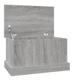 Boîte de rangement sonoma gris 50x30x28 cm bois d'ingénierie