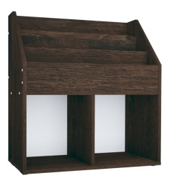 Porte-revue pour enfants Chêne fumé 71x30x78,5 cm Aggloméré