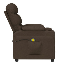 Fauteuil de massage Marron foncé Tissu