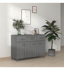 Buffet HAMAR Gris foncé 113x40x80 cm Bois massif de pin