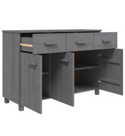 Buffet HAMAR Gris foncé 113x40x80 cm Bois massif de pin