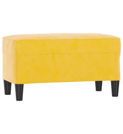 Banc Jaune 70x35x41 cm Velours