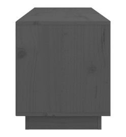 Meuble TV Gris 105x34x40 cm Bois de pin massif