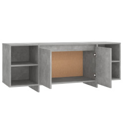 Meuble TV Gris béton 130x35x50 cm Bois d'ingénierie