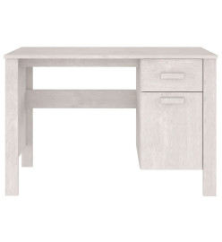 Bureau HAMAR Blanc 113x50x75 cm Bois massif de pin