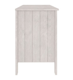 Bureau HAMAR Blanc 113x50x75 cm Bois massif de pin