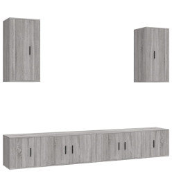 Ensemble de meubles TV 6 pcs Sonoma gris Bois d'ingénierie