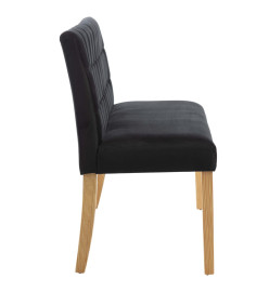 Banc 140 cm Noir Velours