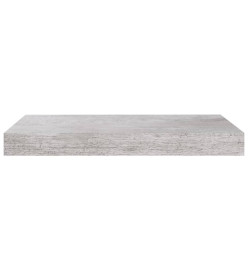 Étagère murale flottante Gris béton 40x23x3,8 cm MDF