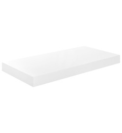 Étagère murale flottante 4 pcs Blanc brillant 50x23x3,8 cm MDF