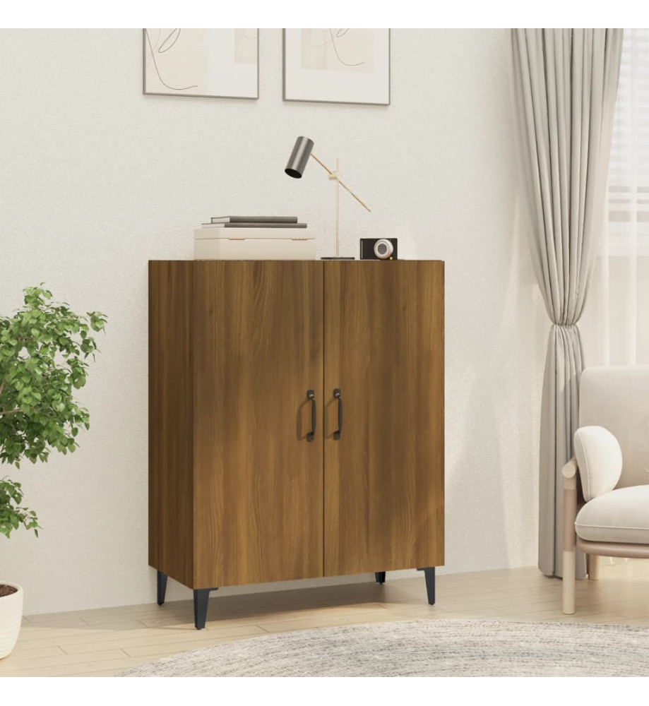 Buffet Chêne marron 70x34x90 cm Bois d'ingénierie Buffet Chêne marron 70x34x90 cm Bois d'ingénierie