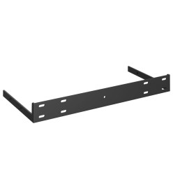 Étagère murale flottante Noir brillant 50x23x3,8 cm MDF