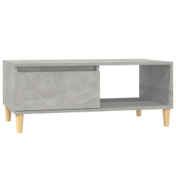 Table basse Gris béton 90x50x36,5 cm Bois d'ingénierie