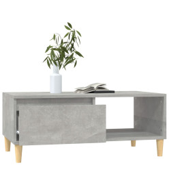 Table basse Gris béton 90x50x36,5 cm Bois d'ingénierie